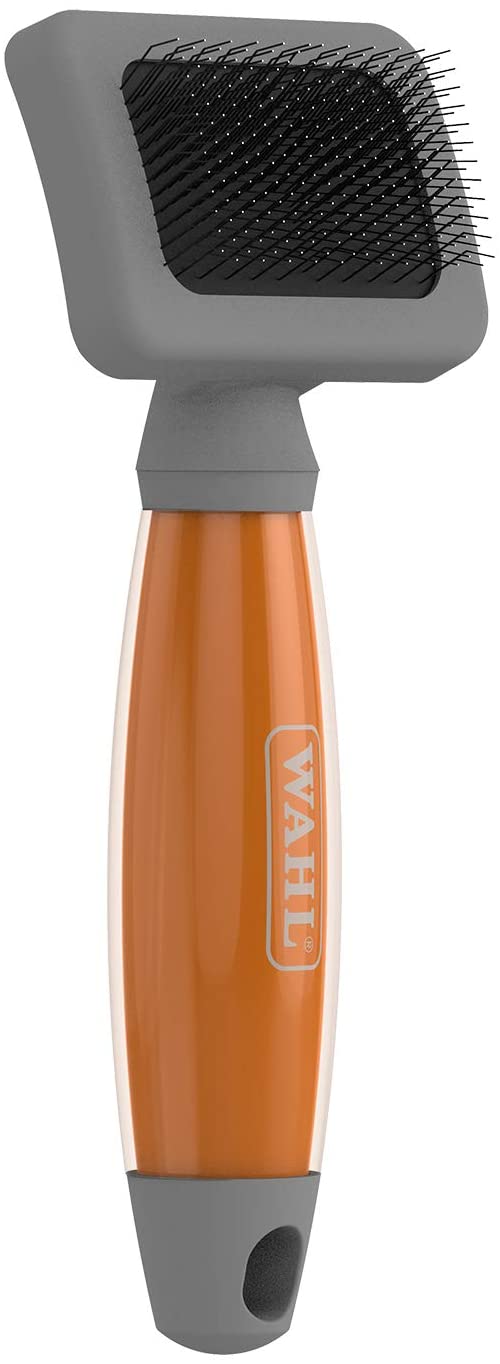 Wahl Gel Handle Slicker Brush, Brown - Image 2