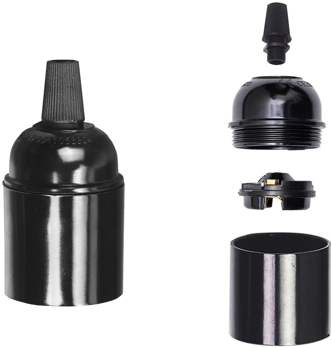 E27 Lamp Holder, E27 Screw Lamp Holder, E27 Bulb Holder, Bakelite Bulb Socket, ES Lampholders