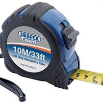 Draper 82816 Expert 10M/33ft Professional Measuring Tape Black and 10 m/33 ft
