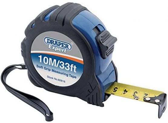 Draper 82816 Expert 10M/33ft Professional Measuring Tape Black and 10 m/33 ft