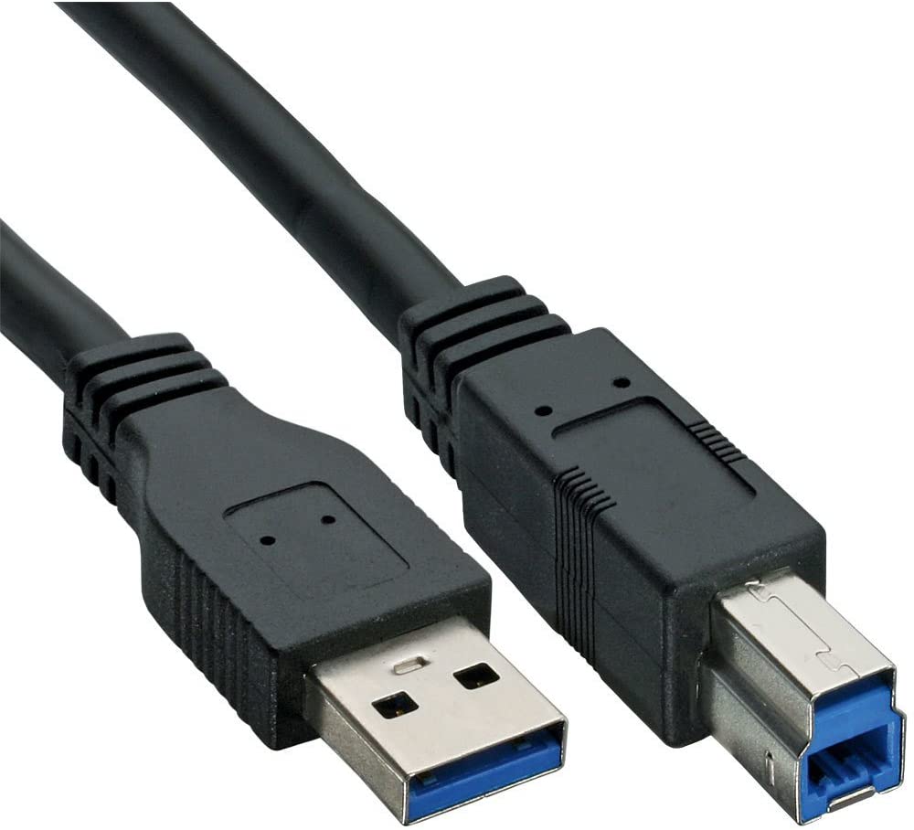 InLine 35303 USB 3.0 Cable A to B 0.3 m Black, 0,3 Meter