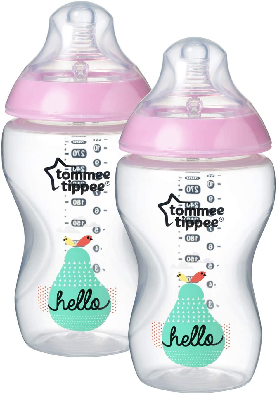 Tommee Tippee Natural Start Anti-Colic Baby Bottle, 340ml, Medium Flow, Breast-Like Teat for a Natural Latch Anti-Colic Valve