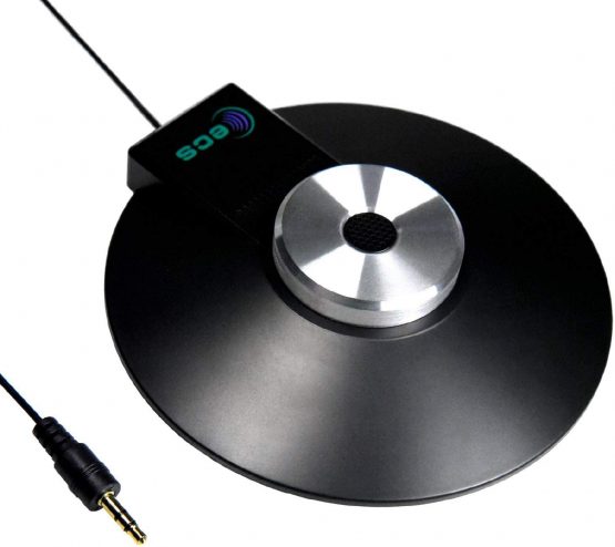 WordForum 3.5 mm 360° Stereo Conference Microphone - Omni-Directional Digital Recording For Meetings, Teleconferencing, Video Conferencing, Zoom, SKYPE, VoIP Calls with Daisy Chain Option