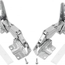 SPARES2GO Hettich Type Integrated Door Hinges Fridge Freezer Set (Left & Right Hinges with Codes: 3306 3702 3307 3703 5.0 41.5)