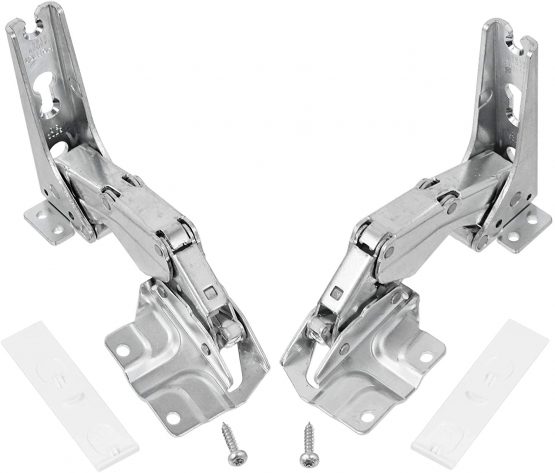 SPARES2GO Hettich Type Integrated Door Hinges Fridge Freezer Set (Left & Right Hinges with Codes: 3306 3702 3307 3703 5.0 41.5)