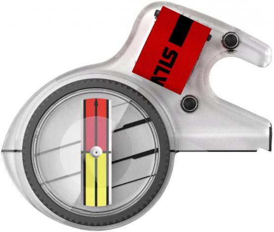Silva NOR 360 Compass Left to Right Southern Hemisphere, Transparent, One Size