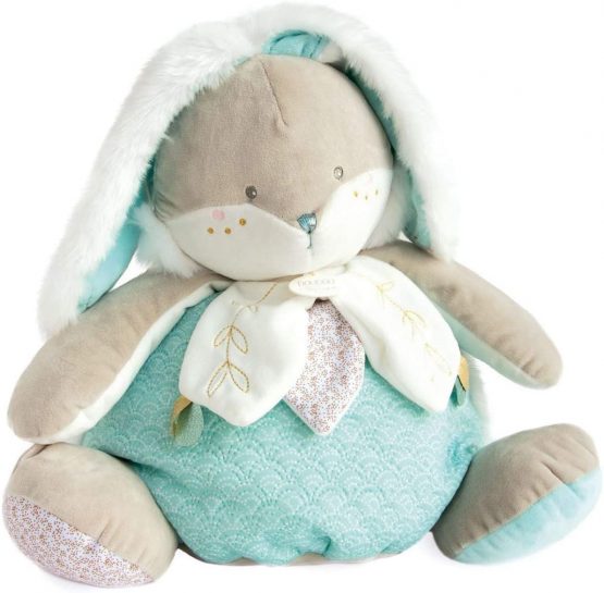 Doudou et Compagnie DC3496 Almond Sugar Rabbit Pyjamas Range, Turquoise