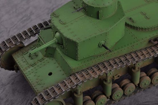 Hobbyboss 83887 1:35 Scale Soviet T-12 Medium Tank Plastic Model Kit - Image 4