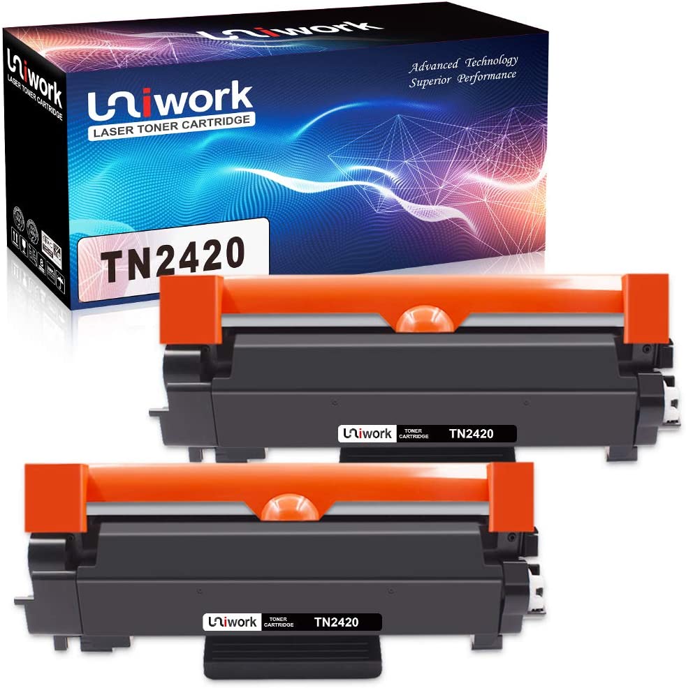 Uniwork Toner Cartridge Replacement for Brother TN2420 TN2410 Compatible with L2310D L2350DW L2370DN L2375DW L2710DW L2750DW L2710DN L2730DW L2510D L2530DW L2750DW (Black