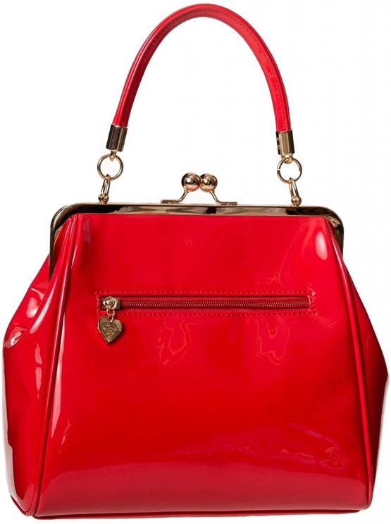 Banned Apparel American Vintage 50s Rockabilly Shiny Handbag - Image 3