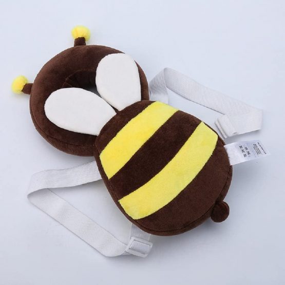 Child Head Protection Cushion, Adjustable Child Safety pad Baby Toddler Protection Head Cute bee (Brown) - Image 3