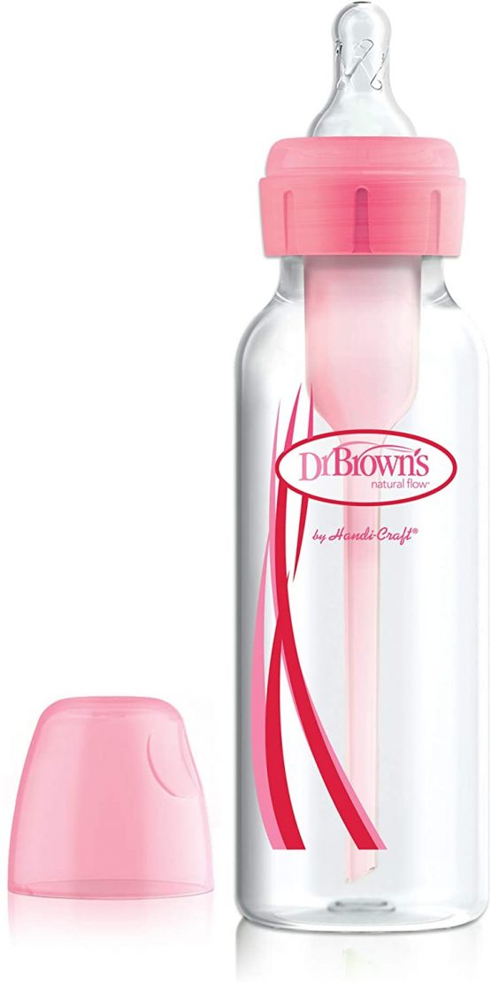 Dr. Brown's Options – Standard Bottle Narrow Mouth 250 ml Pink