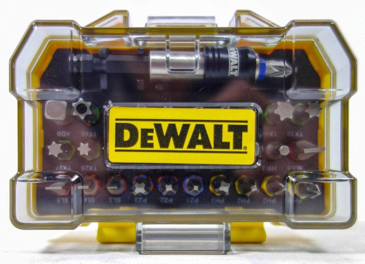 DEWALT Extra Small Tough Case High Performance Screwdriving Set 25mm (32pc), DT7969-QZ, Yellow, Variety Pack