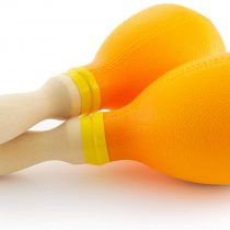 Tiger Full Size Plastic Maracas - Yellow