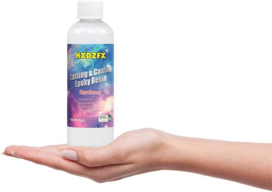 Epoxy Resin 250ml/274g Kit - 1:1 Ratio Crystal Clear Resin Coating for Wood, Bar, Table, Jewelry Making, Craft Decoration, bonus 2 pieces sticks, 2 pair gloves - Image 2