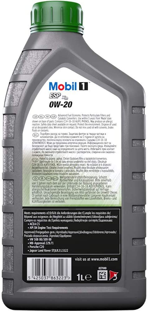 Mobil 1 ESP X2 0W-20, 1 L, 1L - Image 3
