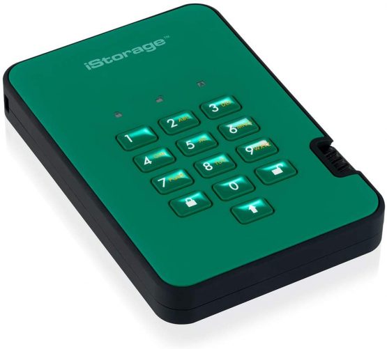iStorage diskAshur2 SSD 2 TB -Secure Solid State Drive - Password Protected, Dust/Water-Resistant, Hardware Encryption IS-DA2-256-SSD-2000-GN - Image 4