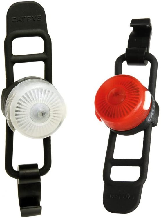 CatEye CA490LP2RC Loop 2 Front/Rear Set Rc Rechargeable-SL-LD140RC Lights and Reflectors, Cycling, Black