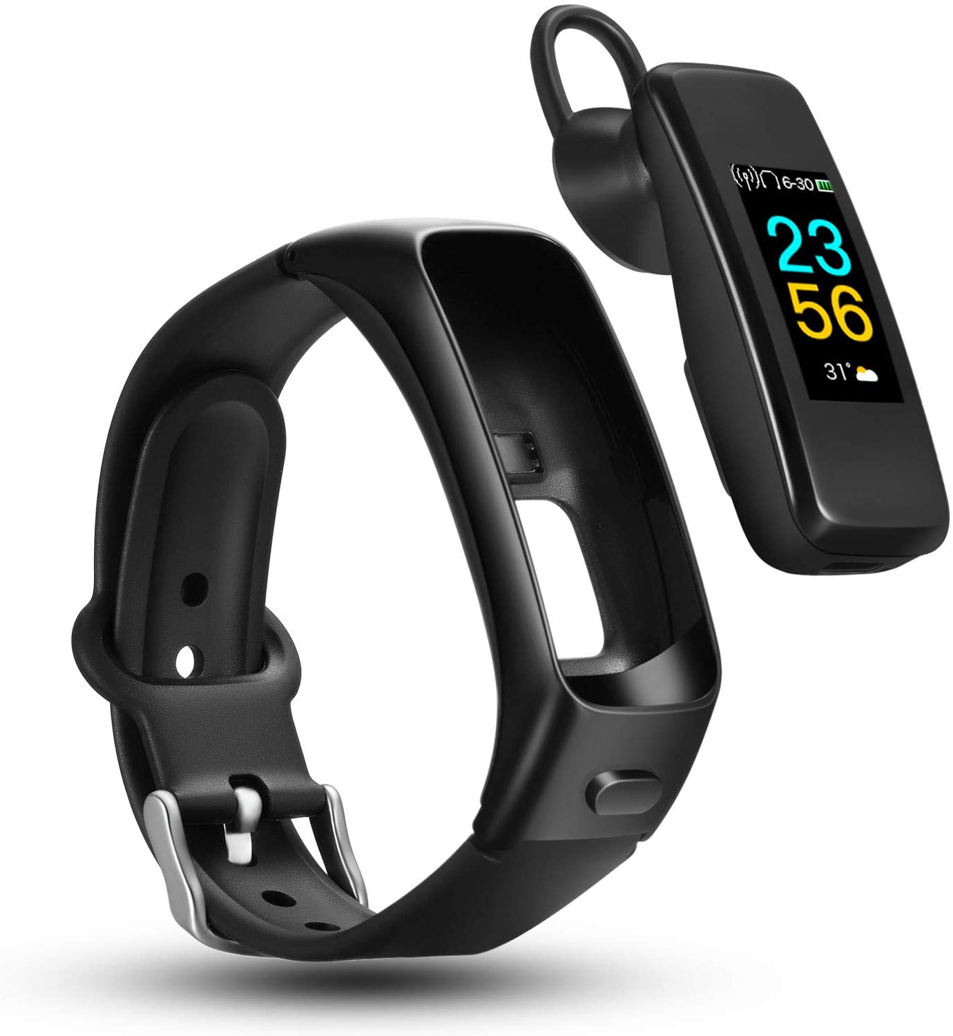 ODFIT Fitness Tracker Bluetooth Headset 2 in 1, with Heart Rate