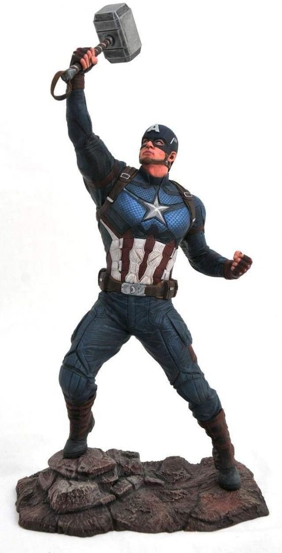 DIAMOND SELECT TOYS JUL192669 Marvel Gallery Avengers Endgame Captain America PVC Fig, Multicolor