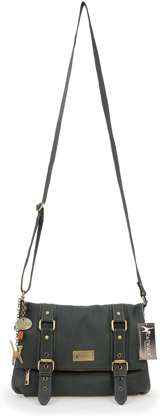 Catwalk Collection Handbags - Women's Leather Cross Body Bag - ABBEY ROAD - Image 3