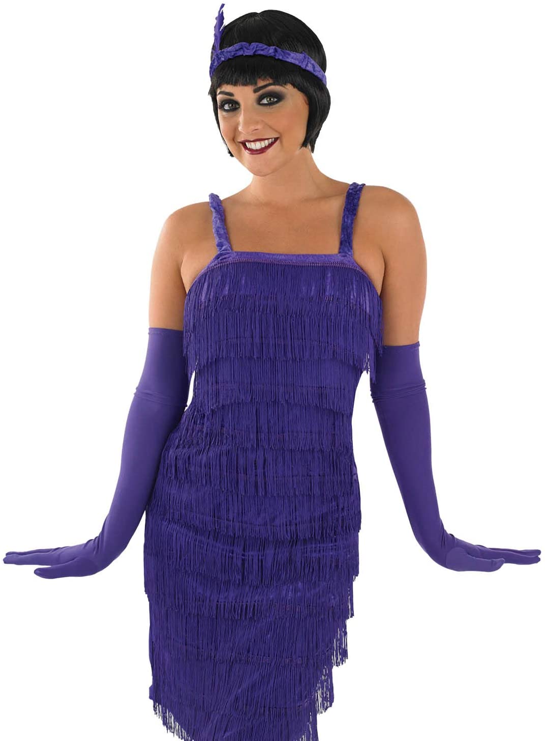 Fun Shack Purple Flapper Costume Adult 20s Halloween Dresses For Women - Image 2