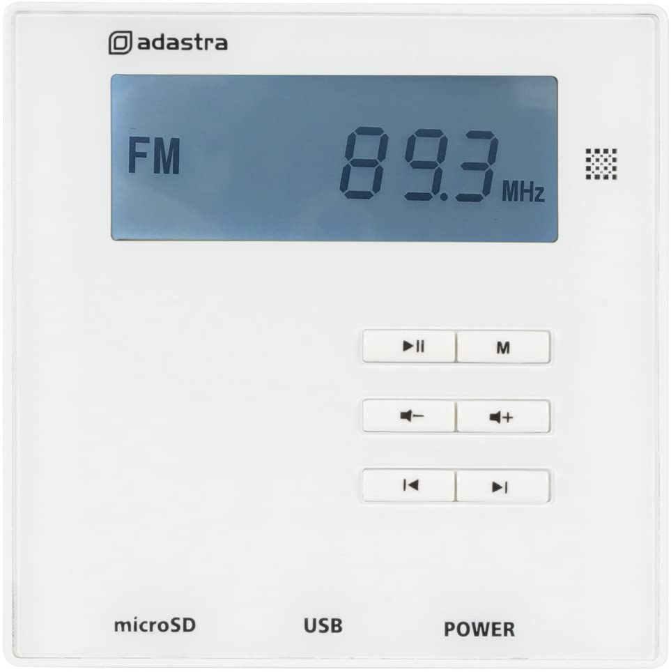 In-Wall Amplifier with USB/SD/FM & Bluetooth, White - Image 3