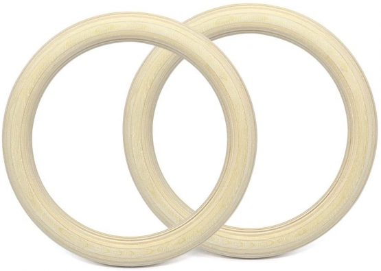 Wooden Gymnastic Rings Adjustable Pair Olympic Crossfit Gym Strength Training - Image 3