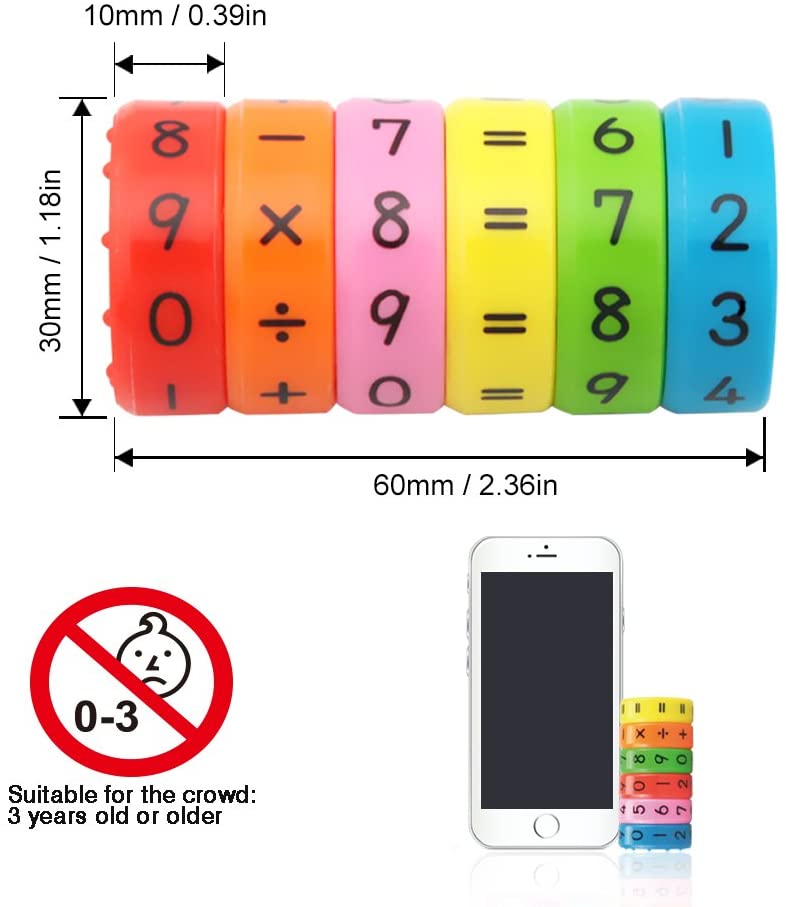 OOCOME Magnetic Arithmetic Learning Toys Math Games Math Resources Children Number Games Number Blocks Magnet Toys for Kids Children Gifts - Image 2
