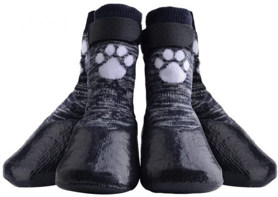 HOMIMP Dog Socks Anti Slip with Straps Traction Control Waterproof Paw Protector, XL