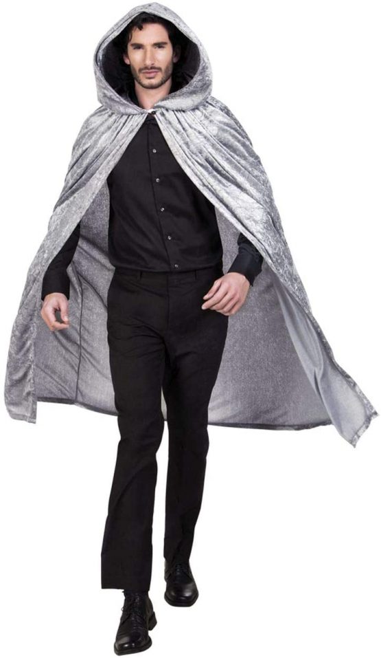Domino Cape with Hood Dawn Taglia Unica grey - Image 3