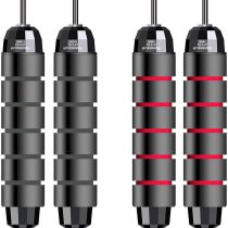 NEPAK 2 pack Skipping Rope for fitness- Jump Rope Fitness Skipping Exercise -Adjustable Cross Jump Rope-Skipping Rope Tangle-Fitness Training for men women and kids