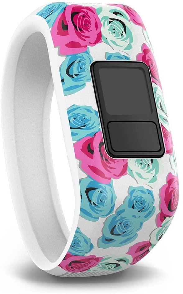 Garmin Vivofit Jr. Accessory Band - Regular, Real Flower White,010-12469-02