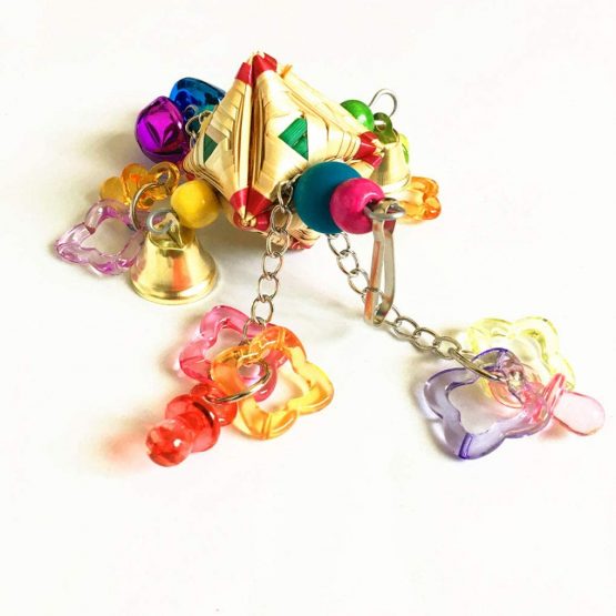 Antcher Birds Parrot Chewing Toy Pet Bird Cage Toys with Hanging Bell for Parakeet Cockatiel Conure Lovebirds Finch Canary - Image 3