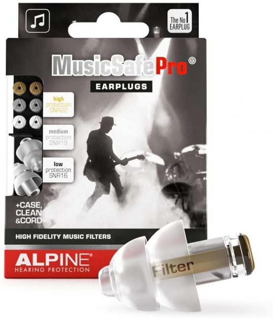Alpine MusicSafe Pro Ear Plugs - Enhance your music experience without risking hearing damage - Three interchangeable filter sets + accessories - Hypoallergenic material - Reusable earplugs - Clear - Image 2