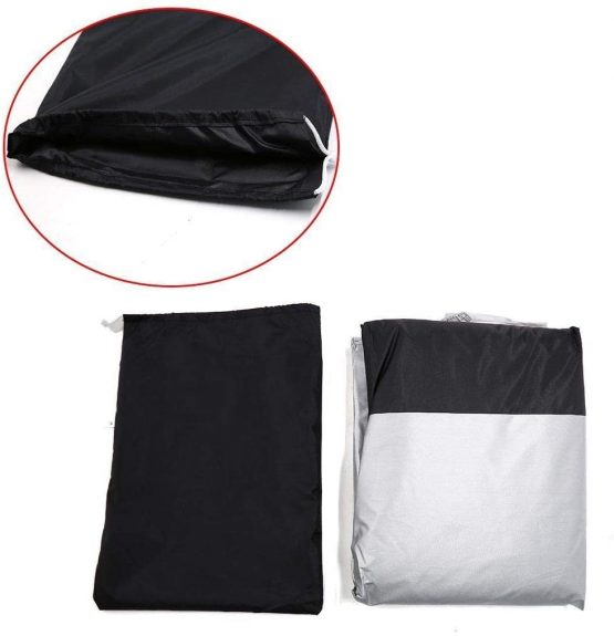 Waterproof Oxford Fabric Heavy Duty XL Motorcycle Cover with Storage Bag for Indoor Outdoor Anti Dust Rain UV Protection - Image 3