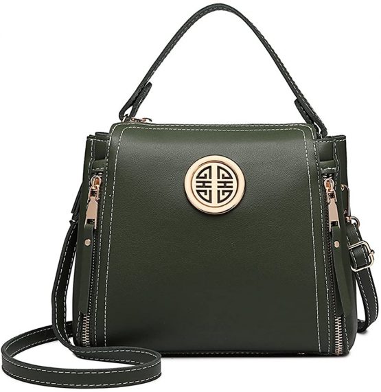 Miss Lulu Women Handbags Pu Leather Casual Travel Ladies Top Handle Crossbody Shoulder Messenger Bag Medium Tote - Image 2