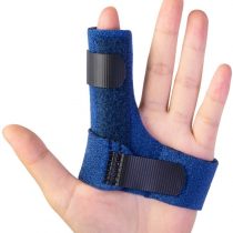 Sumifun Finger Splints for Left Hand, Finger Brace with Built-in Aluminium Bar for Trigger Finger, Mallet Finger, Finger Supports with 2 Gel Sleeves for Sprains, Pain Relief, Sports Injury