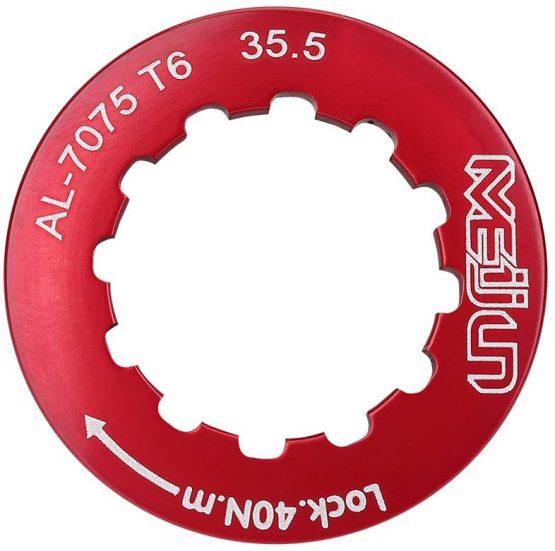 Dilwe Bike Flywheel, Ring Cover Ultra-Light Compact Bicycle Cassette Lock Cover for Mountain Road Bikes