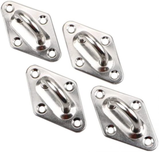 HONGCI M8 Heavy Duty Sun Shade Sail Fixing Kit for Garden Triangle and Square, Rectangle - 304 Stainless Steel Sun Shade Sail Fixing Hardware Accessories Kit (Fixing Kit a - 2x4x2) - Image 4