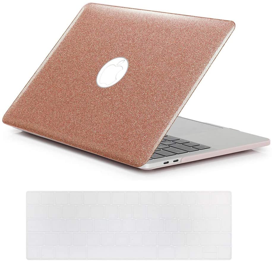Se7enline Compatible with Macbook Pro 13 inch Case Model A1706/A1989/A2159 with Touch Bar 2016/2017/2018/2019 Version Glitter Bling Hard Shell Laptop Cover with Keyboard Cover