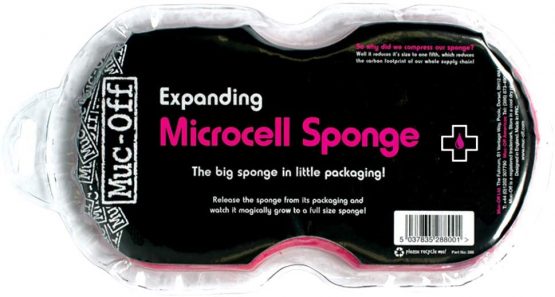 Muc-Off Expanding Sponge - Premium Microcell Bike Cleaning Sponge With Ergonomic Shape For Maximum Comfort And Ease Of Use