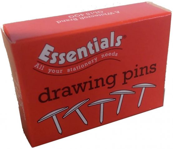 Whitecroft Essentials 34231 Value 9.5mm Brassed Drawing Pin (Pack of 100)