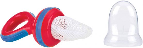 Nuby ID5397RED Fruit Suction Cup with Protective Cap, red