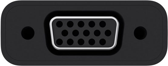 Belkin F2CU037btBLK USB-C to VGA Adapter (USB-IF Certified, Compatible with MacBook, MacBook Pro), Black - Image 3