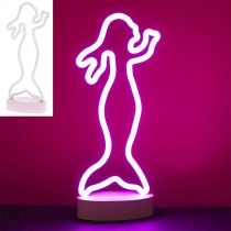 Lesser & Pavey Mermaid Pink Neon Lamp