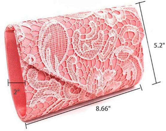 Lace Envelope Clutch Lace Floral Handbag Womens For Evening Clutch Bag Party Prom And Wedding Ladies Bag - Image 2