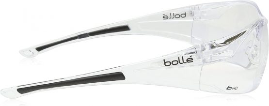 Bolle RUSHDPI Rush Glasses Frame Temples with Tipgrip Hydrophobic Lens, Black - Image 3