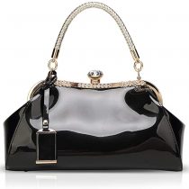 NICOLE & DORIS Handbags for Woman Patent leather Glossy Shell Clutches Evening Bags fashionable for Party