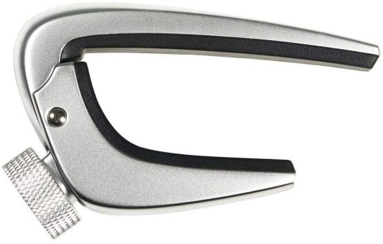 WINGO 6 String Steel Guitar Capo with Micro Tension Adjustment Knob for Acoustic Electric Guitars - Silver - Image 3
